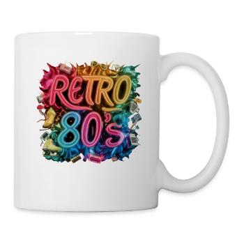 I Love The 80s für alle die 80s lieben - Tasse - Weiß - Rechts