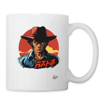 Bob de cow-boy gringo japonais : l’Orient rencontre l’Occident - Mug blanc - blanc - Droite