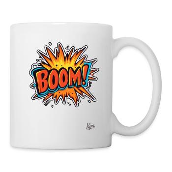 Explosion de dessin animé : Boum ! - Mug blanc - blanc - Droite