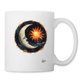The sleeping moon, the sun and the stars - Mug - white - Right