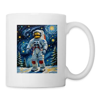 Astronaut im Winterwald Astronaut in Winter Forest - Mug - white - Right