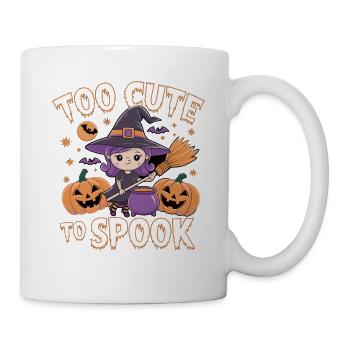 Zu Niedlich Zum Gruseln Halloween - Tasse - Weiß - Rechts