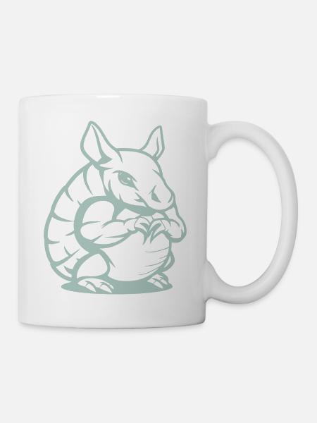 gürteltier - Tasse - Weiß