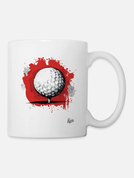 Golfball das Golfen - Tasse - Weiß