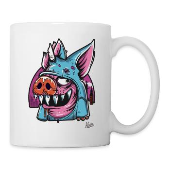 Funny Quasi-Modo: The Cartoon Pig of Notre - Mug - white - Right