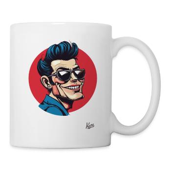 Rockabilly-style rock music type - Mug - white - Right