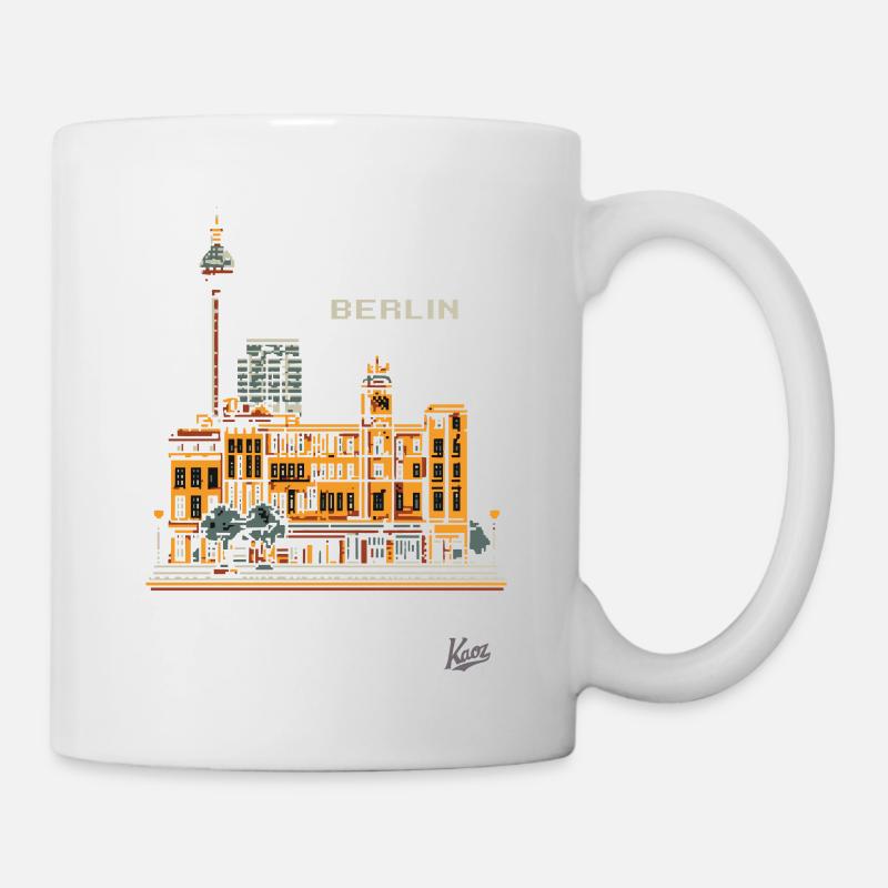 Pixel Berlin - Tasse - Weiß