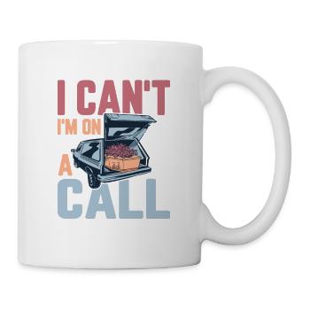 I Can't I'm On A Call Mortuary Mortician - Mug - white - Right