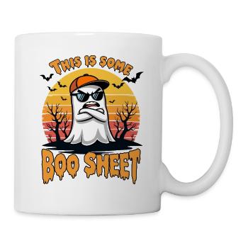 Halloween Party, Ghost, This Is Some Boo Sheet - Mug - white - Right