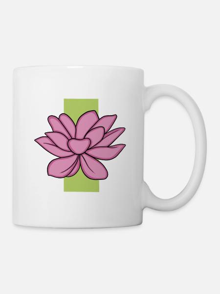 Lotus - Tasse - Weiß