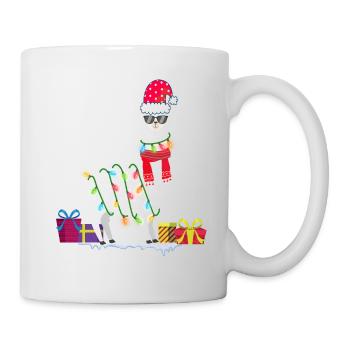 Fa La La Llama Christmas Xmas Alpaca Alpacca Funny - Mug - white - Right