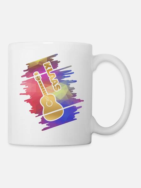Klaas als Guitar - Tasse - Weiß