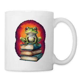 Frog Frogs Toad Child Kids Book Reading - Mug - white - Right