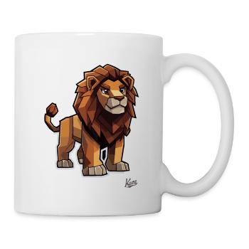 Strong Pixel Lion - Mug - white - Right