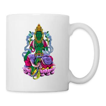 Buddhism God Bodhisattva Green Tara - Mug - white - Right