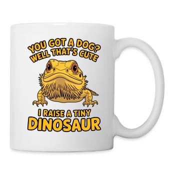 Dragon barbu disant amusant drôle dragon barbu cadeau - Mug blanc - blanc - Droite