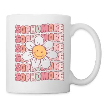 Groovy Sophomore Back To School - Mug - white - Right