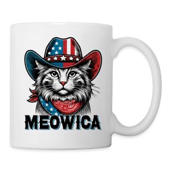 Meowica Funny 4 juillet Amoureux des chats - Mug blanc - blanc - Droite