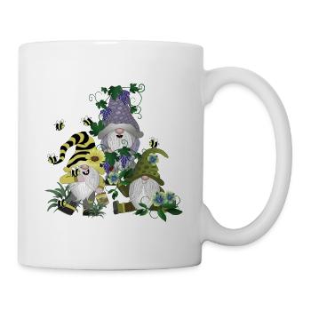 Wichtel Zwerge Gnome Kobold - Tasse - Weiß - Rechts