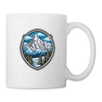 Montagnes 2 - Mug blanc - blanc - Droite