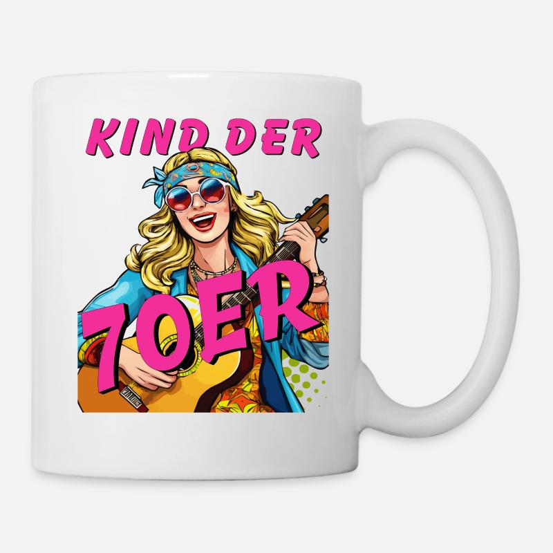 FRAU KIND DER 70er - Tasse - Weiß