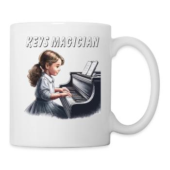 PIANO KEYS MAGICIAN - Tasse - Weiß - Rechts