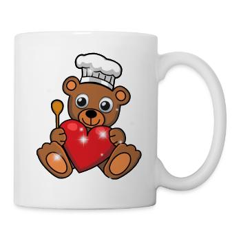 Teddy Bear Cook Cooks Cook - Mug - white - Right
