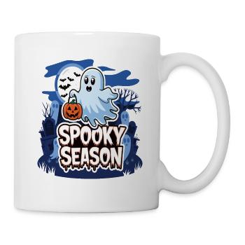 Cute Halloween Ghost Spooky Season Ghost - Tasse - Weiß - Rechts