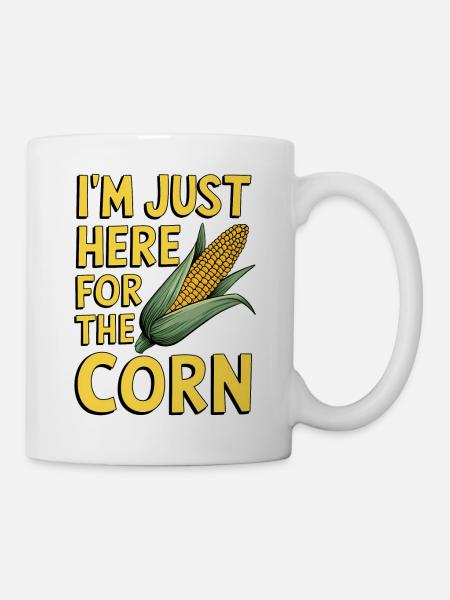 Maiskolben Spruch Mais Lustige Maiskolben Geschenk - Tasse - Weiß