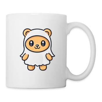 Bear Halloween Comic Ghost - Mug - white - Right
