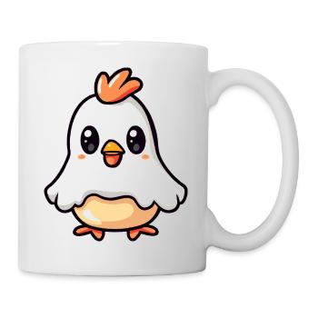 Huhn Halloween Comic Geist - Tasse - Weiß - Rechts