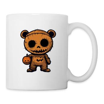 Bär Halloween Lustig Zombie - Tasse - Weiß - Rechts