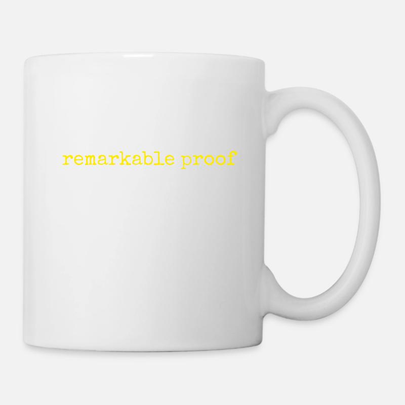 Citation mathématique drôle Citation de Fermat Humour de mathématicien - Mug blanc - blanc
