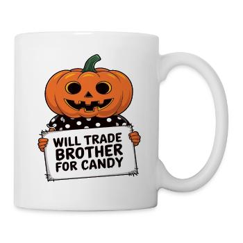 Halloween Will Trade Brother For Candy - Mug - white - Right