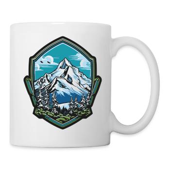 Montagnes 2 - Mug blanc - blanc - Droite