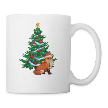 Christmas Christmas Tree Fox Santa - Mug - white - Right