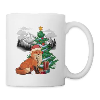 Weihnachten Christmas Xmas Waldtiere Fuchs Kinder - Tasse - Weiß - Rechts