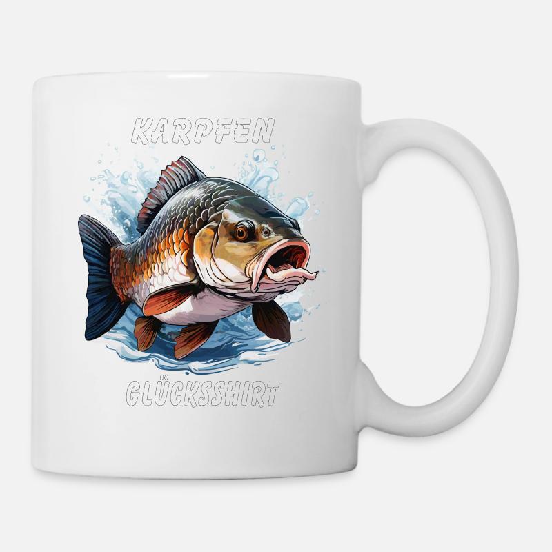 KARPFEN GLÜCKSSHIRT - Tasse - Weiß
