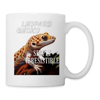 LE GECKO LÉOPARD TOUT SIMPLEMENT IRRÉSISTIBLE - Mug blanc - blanc - Droite