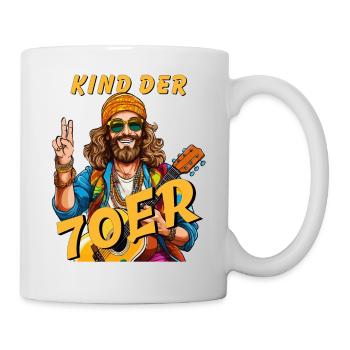 HOMME ENFANT DES ANNÉES 70 - Mug blanc - blanc - Droite