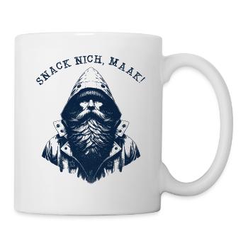 Snack Nicht Maak - Seemann, Fischer, Kapitän - Tasse - Weiß - Rechts