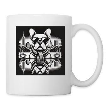 Cool Pug Carlin Ride Friend Carlin Chien - Mug blanc - blanc - Droite