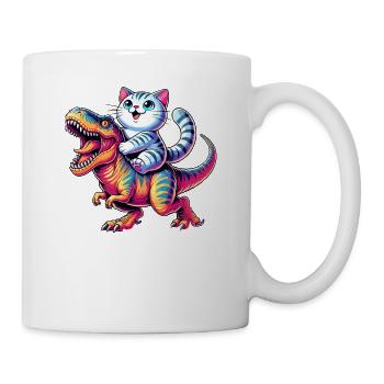 Dinosaure T-Rex American Shorthair Tyrannosaurus - Mug blanc - blanc - Droite