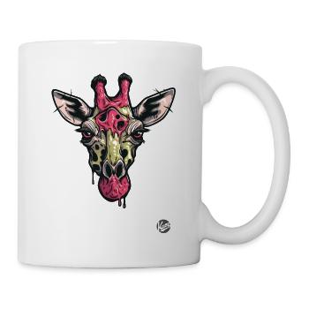 Girafe zombie colorée - Mug blanc - blanc - Droite