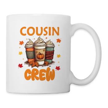 Cousin Crew Halloween Pumpkin Latte Coffee Lover - Mug - white - Right