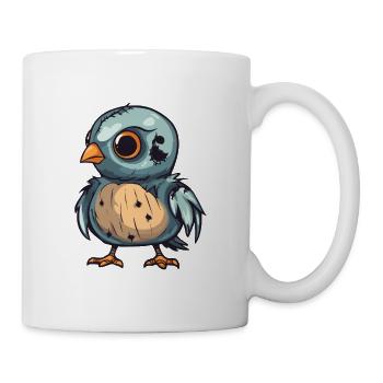 Dove Bird Halloween Funny Zombie - Mug - white - Right