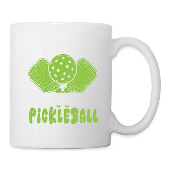 Ich kann nicht haben, ich habe Pickleball lustiger Slogan - Tasse - Weiß - Rechts