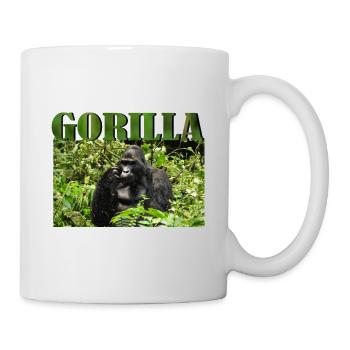 Gorille majestueux dans son naturel - Mug blanc - blanc - Droite