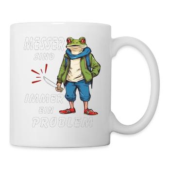 FROG KNIVES ARE ALWAYS A PROBLEM - Mug - white - Right