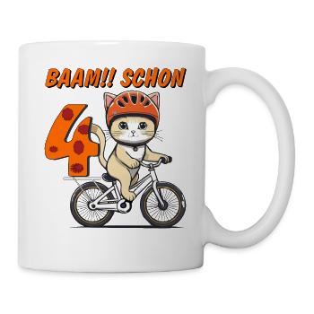 CAT BIKE BAAM!! ALREADY FOUR - Mug - white - Right